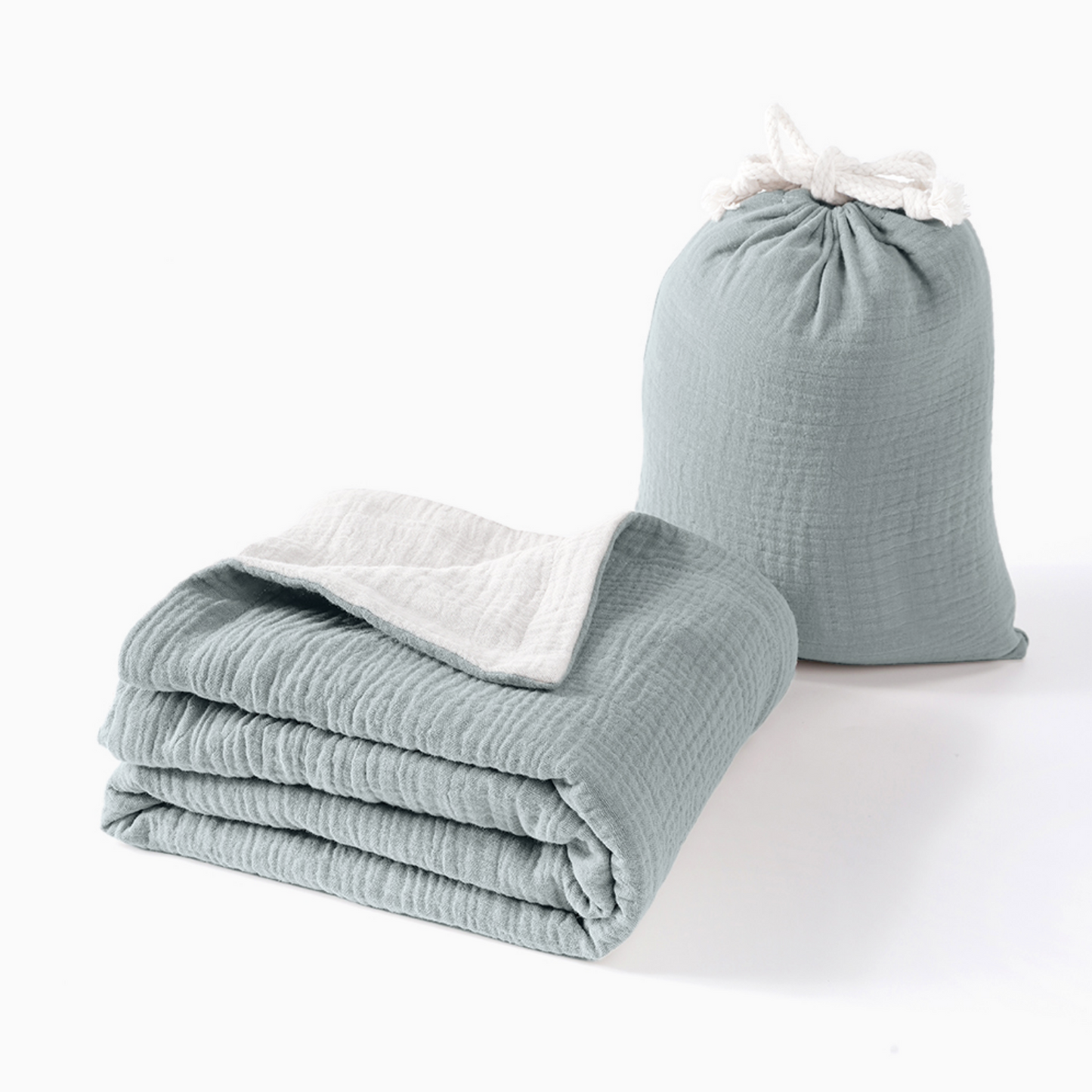 Muslin Swaddle Blankets 4-Pack | Large 120x120cm Breathable Cotton Baby Wraps