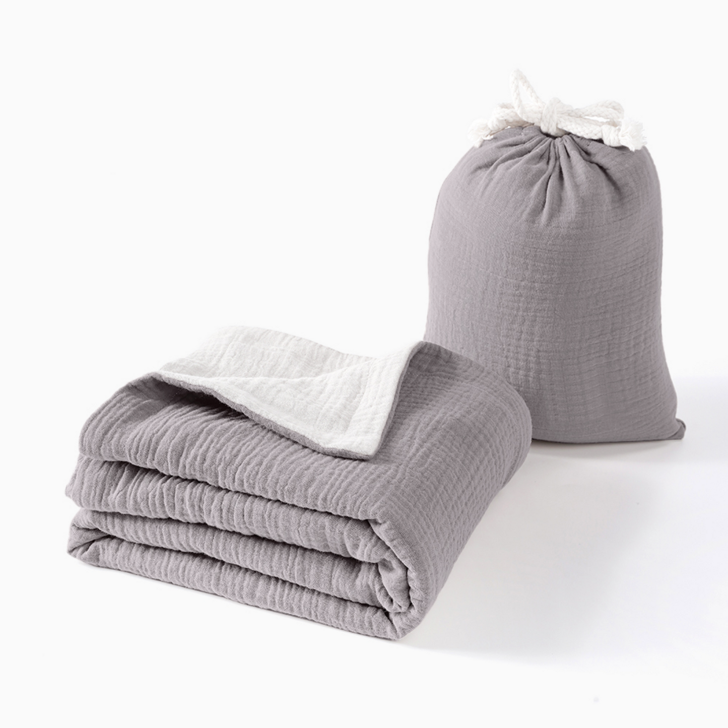 Muslin Swaddle Blankets 4-Pack | Large 120x120cm Breathable Cotton Baby Wraps