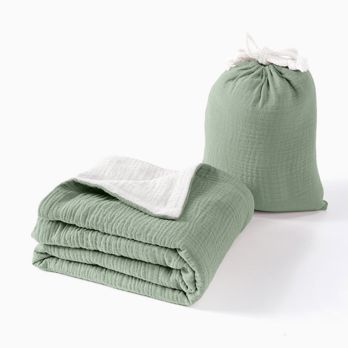 Muslin Swaddle Blankets 4-Pack | Large 120x120cm Breathable Cotton Baby Wraps