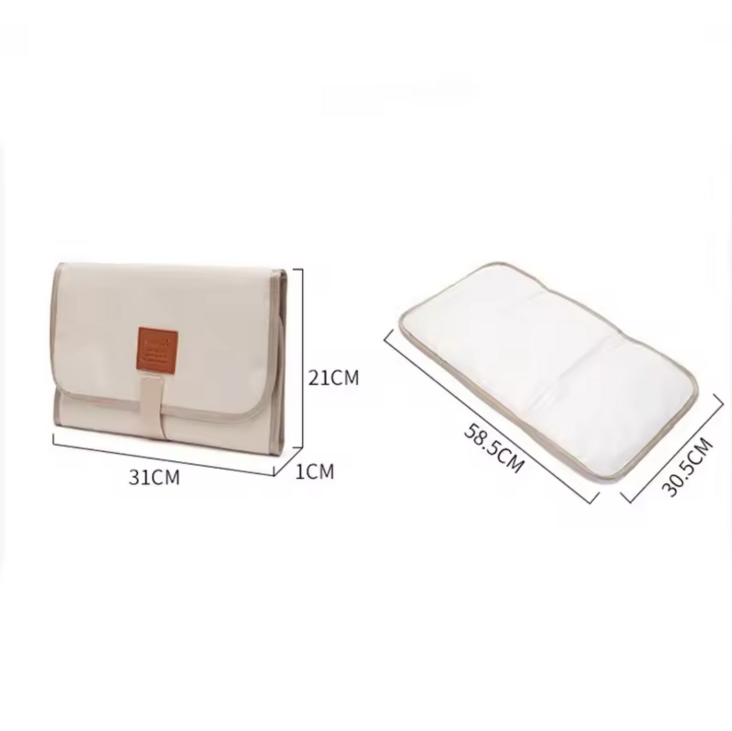 Portable Baby Changing Mat | Waterproof Foldable Travel Changer with Storage Pockets