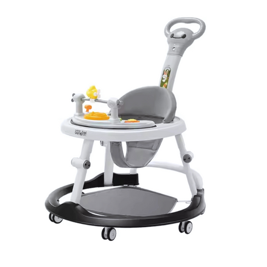 Black 4-in-1 Baby Walker with Canopy