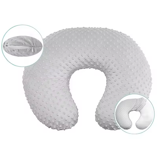 Memory Foam Nursing Pillow | Ergonomic Breastfeeding Support Cushion with Cover